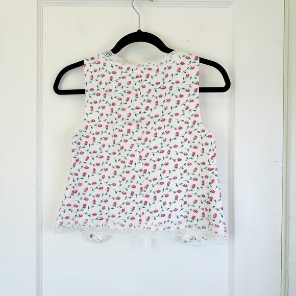 Reformation Rosalie Linen Tie Front‎ Top Alyssa Floral Womens 0 - Picture 8 of 10